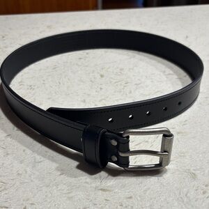 Men's Black Leather Belt